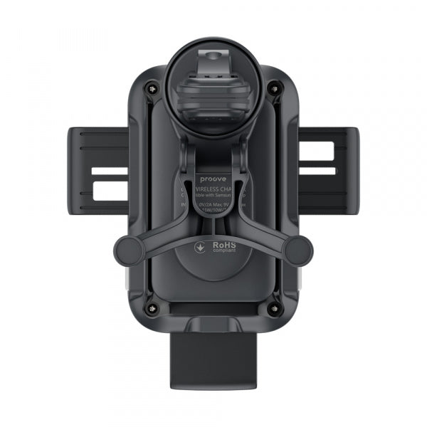 Proove Wireless Car Charger Triple Clamp, 15W, 1.67A, Black WHTC15010001