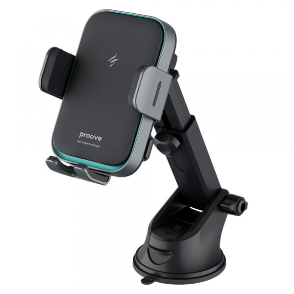 Proove Wireless Car Charger Triple Clamp Pro, 15W, 1.67A, Grey WHTP15010004