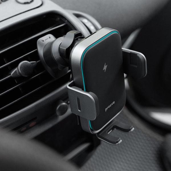 Proove Wireless Car Charger Triple Clamp Pro, 15W, 1.67A, Grey WHTP15010004