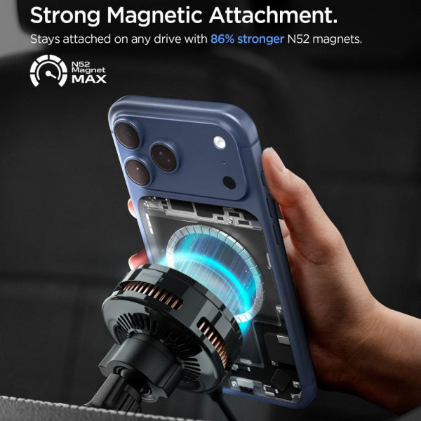 Spigen Wireless Car Charger Essential, 25W, 1.67A, Black ACP10511