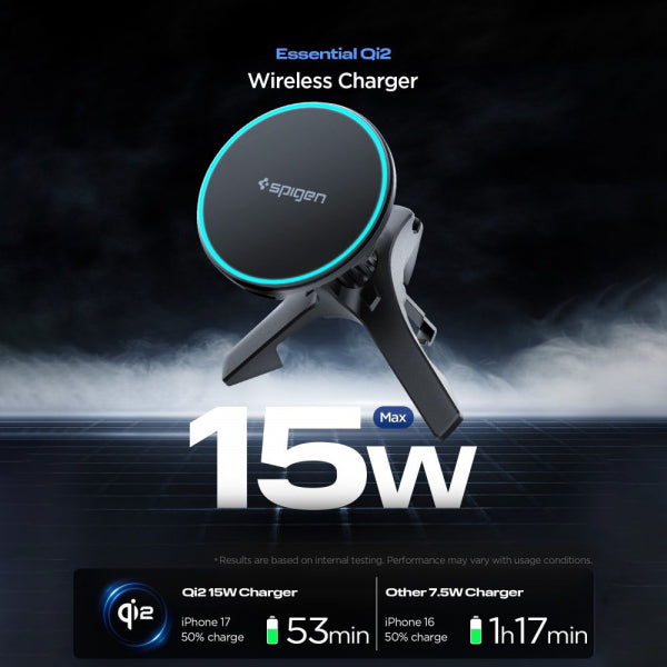 Spigen Wireless Car Charger EV15MAQ Essential, 15W, 1.67A, Black ACP10513