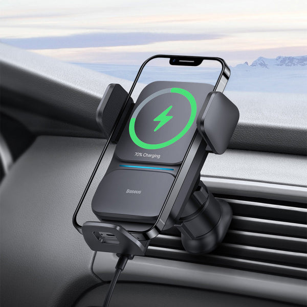 Baseus Wireless Car Charger Wisdom, 15W, 1.67A, Black CGZX000001