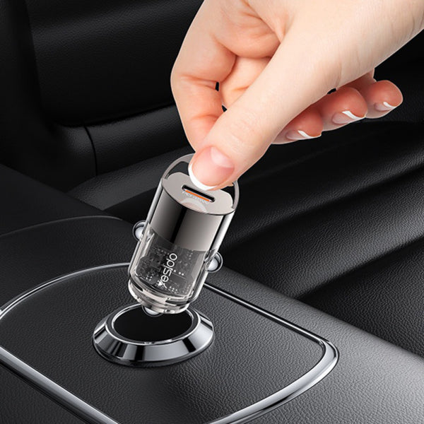 Yesido Car Charger Y67, 45W, 3A, 1 x USB-C, Black