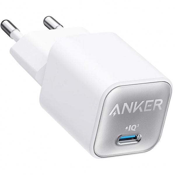 Anker Wall Charger 511 Nano 3, 30W, 3A, 1 x USB-C, White A2147G21