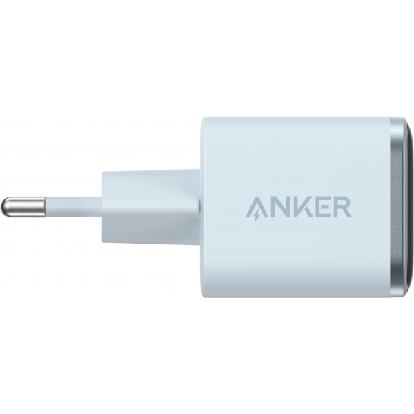 Anker Wall Charger Nano Display, 45W, 3A, 1 x USB-C, Blue A121DG31