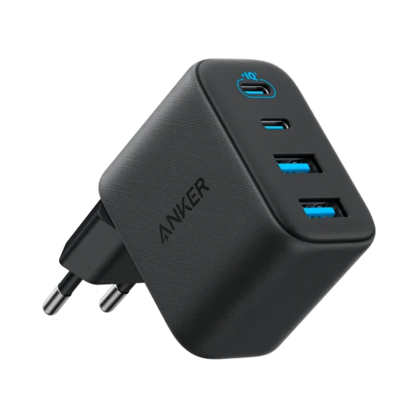 Anker Wall Charger Zolo, 50W, 3A, 2 x USB-A - 2 x USB-C, Black