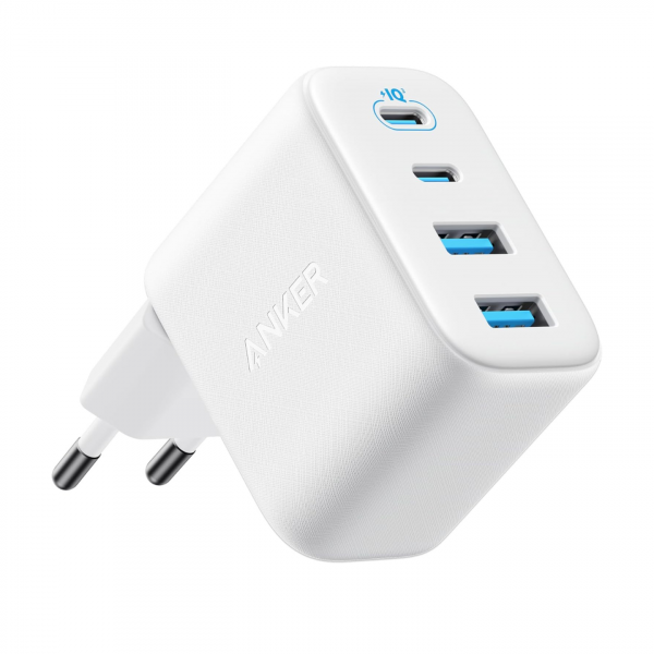 Anker Wall Charger Zolo, 50W, 3A, 2 x USB-A - 2 x USB-C, White A121EG21