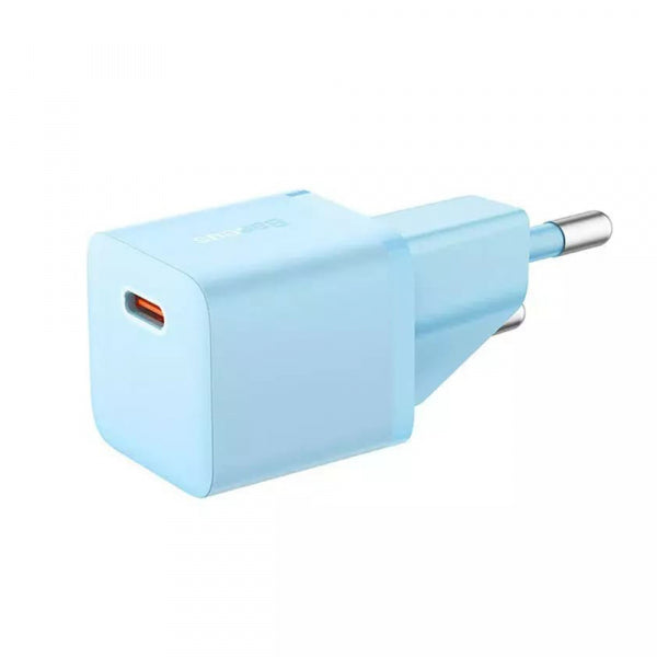 Baseus Wall Charger GaN Mini 1C, 20W, 3A, 1 x USB-C, Blue CCGN050103