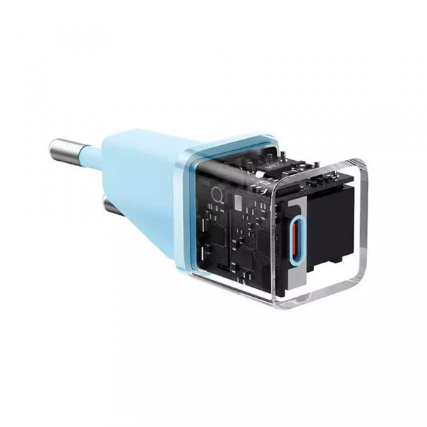Baseus Wall Charger GaN Mini 1C, 20W, 3A, 1 x USB-C, Blue CCGN050103
