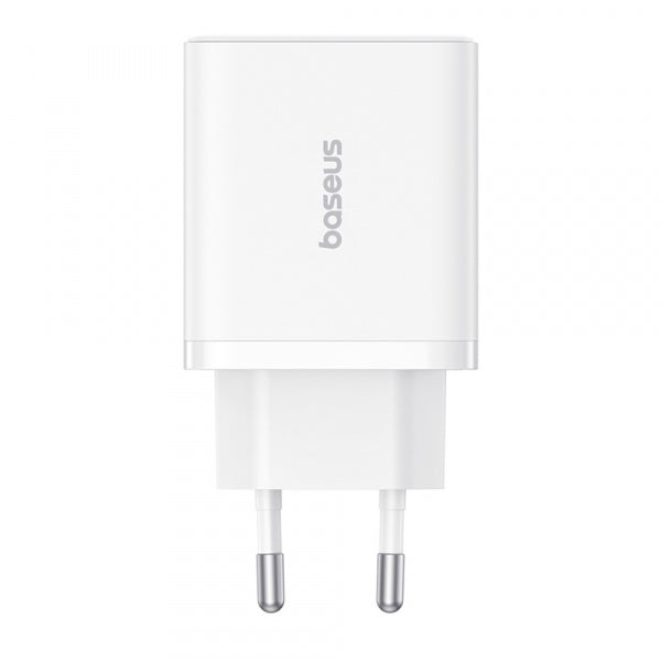 Baseus Wall Charger Cube, 30W, 3A, 1 x USB-C - 2 x USB-A, White P10111402213-00