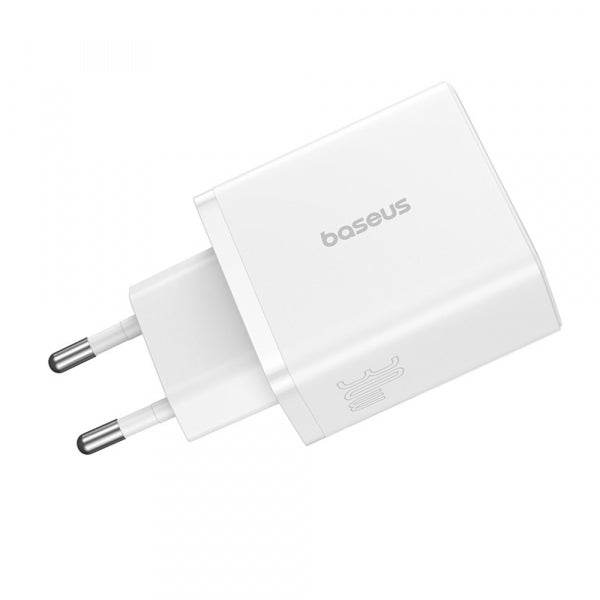 Baseus Wall Charger Cube, 30W, 3A, 1 x USB-C - 2 x USB-A, White P10111402213-00
