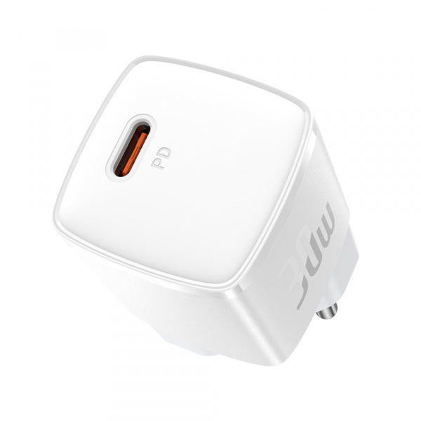 Baseus Wall Charger Cube Pro, 30W, 3A, 1 x USB-C, White CCXF000302