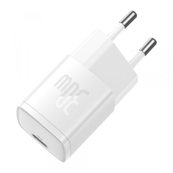 Baseus Wall Charger Cube Pro, 30W, 3A, 1 x USB-C, White CCXF000302