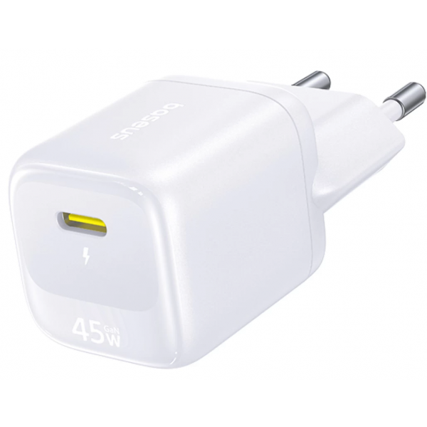 Baseus Wall Charger EnerFill FN22, 45W, 3A, 1 x USB-C, White E0123301