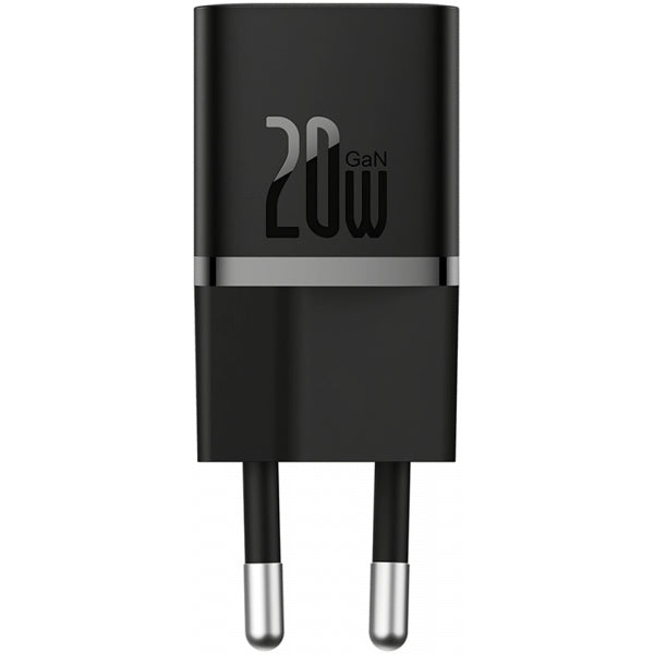 Baseus Wall Charger GaN5 Mini, 20W, 3A, 1 x USB-C, Black CCGN050101