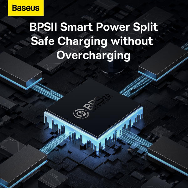 Baseus Wall Charger GaN5 Pro, 65W, 3.25A, 1 x USB-A - 2 x USB-C, White CCGP120202