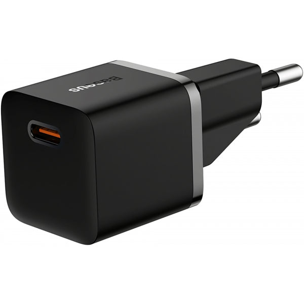 Baseus Wall Charger GaN5 Mini, 20W, 3A, 1 x USB-C, Black CCGN050101