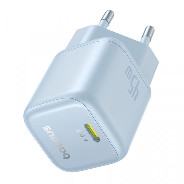 Baseus Wall Charger PicoGo, 45W, 3A, 1 x USB-C, Blue P10176800313-00