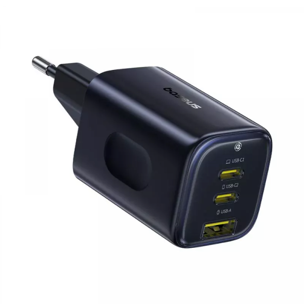 Baseus Wall Charger PicoGo AE11, 67W, 1 x USB-A - 2 x USB-C, Black E0121200