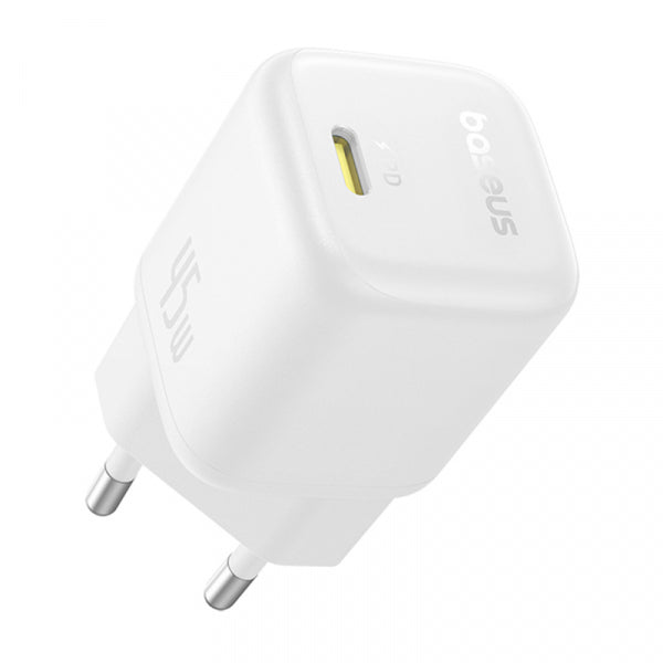 Baseus Wall Charger PicoGo, 45W, 3A, 1 x USB-C, White P10176800213-00