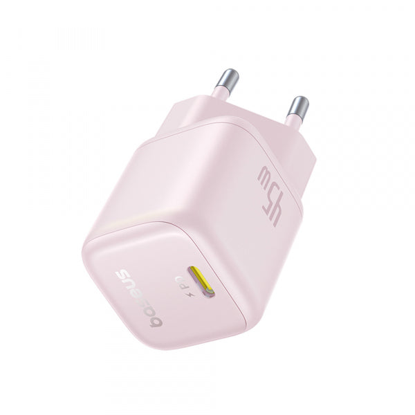 Baseus Wall Charger PicoGo, 45W, 3A, 1 x USB-C, Pink P10176800413-00