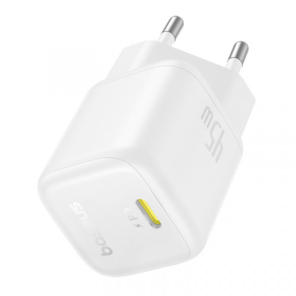 Baseus Wall Charger PicoGo, 45W, 3A, 1 x USB-C, White P10176800213-00