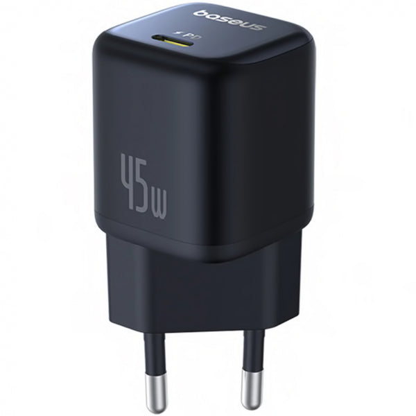 Baseus Wall Charger PicoGo, 45W, 3A, 1 x USB-C, Black P10176800123-00