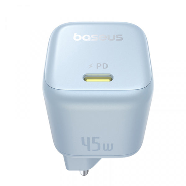 Baseus Wall Charger PicoGo, 45W, 3A, 1 x USB-C, Blue P10176800313-00