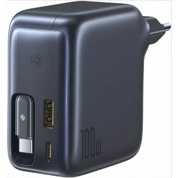 Baseus Wall Charger EnerCore CJ11, 100W, 1 x USB-A - 2 x USB-C, with USB-C Cable, Black E0120M00
