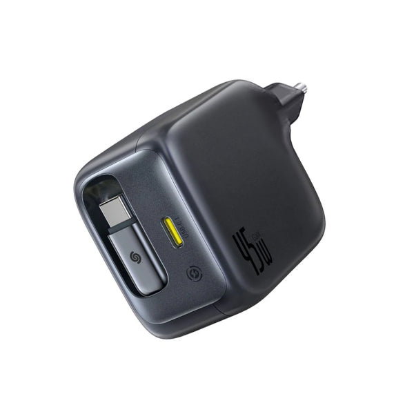 Baseus Wall Charger EnerCore CJ11, 45W, 3A, 1 x USB-C, with USB-C Cable, Black E0120G00