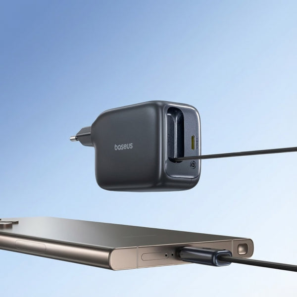Baseus Wall Charger EnerCore CJ11, 45W, 3A, 1 x USB-C, with USB-C Cable, Black E0120G00