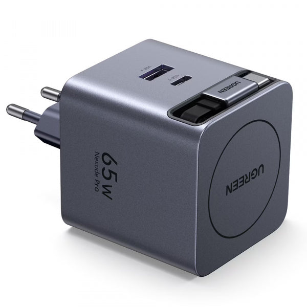 Ugreen Wall Charger X614, 45W, 3A, 1 x USB-A - 1 x USB-C, with USB-C Cable, Grey