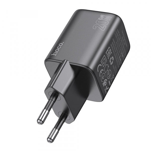 Hoco Wall Charger N40, 20W, 3A, 1 x USB-C, Black