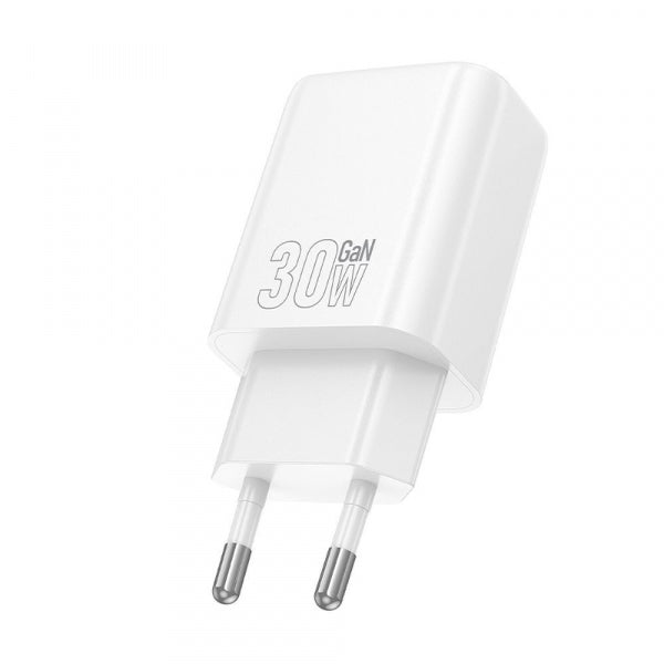 Hoco Wall Charger N62, 30W, 3A, 1 x USB-C, White