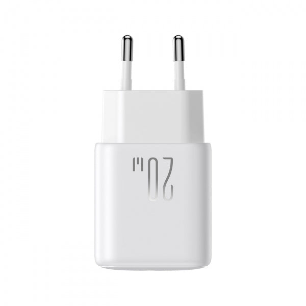 Joyroom Wall Charger JR-TCF21, 20W, 3A, 1 x USB-A - 1 x USB-C, White