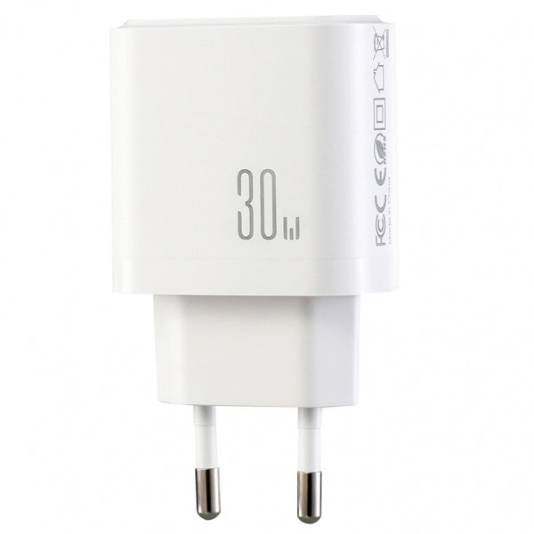 Joyroom Wall Charger JR-TG6, 30W, 3A, 1 x Lightning - 1 x USB-C, White