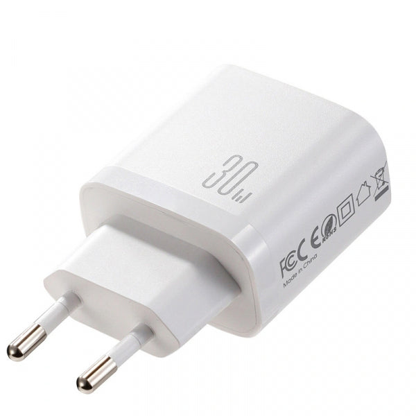 Joyroom Wall Charger JR-TG6, 30W, 3A, 1 x Lightning - 1 x USB-C, White