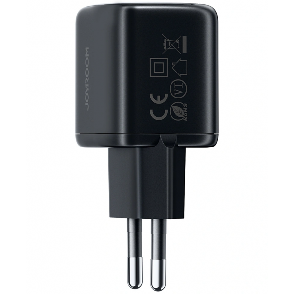 Joyroom Wall Charger JR-TG7, 33W, 3A, 1 x USB-A - 1 x USB-C, Black