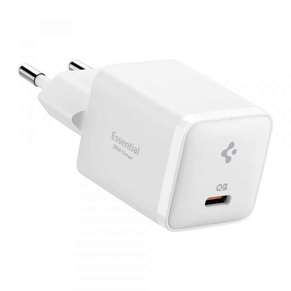 Spigen Wall Charger EE301EU Essential, 30W, 3A, 1 x USB-C, White ACH09492