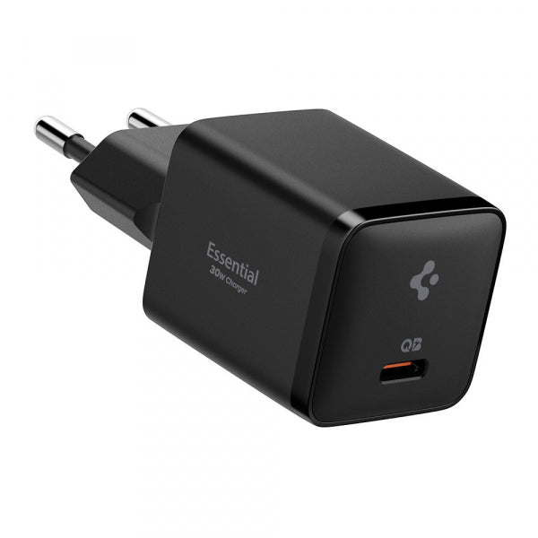 Spigen Wall Charger EE301EU Essential, 30W, 3A, 1 x USB-C, Black ACH09493