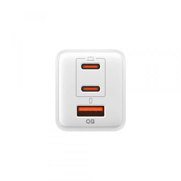 Spigen Wall Charger EE473EU Essential, 47W, 3A, 1 x USB-A - 2 x USB-C, White ACH09464
