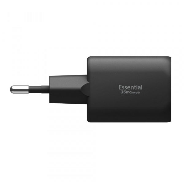 Spigen Wall Charger Essential, 35W, 3A, 1 x USB-A - 1 x USB-C, Black ACH09463