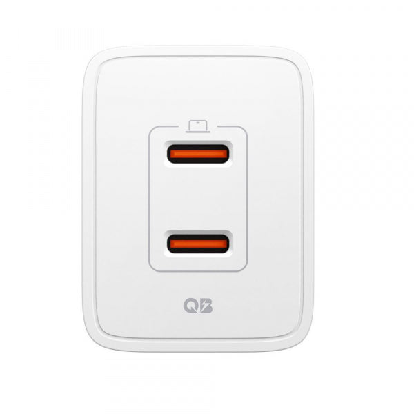 Spigen Wall Charger Essential, 47W, 3A, 2 x USB-C, White ACH08707