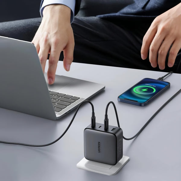 Ugreen Wall Charger CD226, 100W, 5A, 1 x USB-A - 3 x USB-C, Black