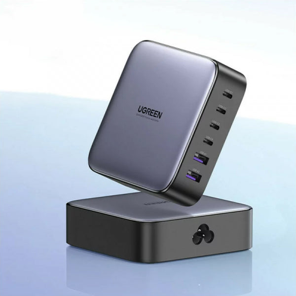 Ugreen Desktop Charger CD271 Nexode, 200W, 5A, 2 x USB-A - 4 x USB-C, Grey