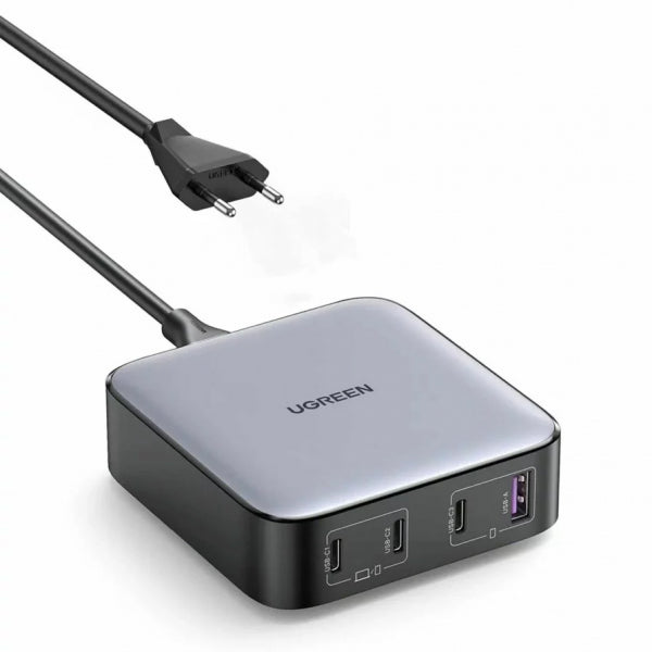 Ugreen Desktop Charger CD328, 100W, 3A, 1 x USB-A - 3 x USB-C, Grey