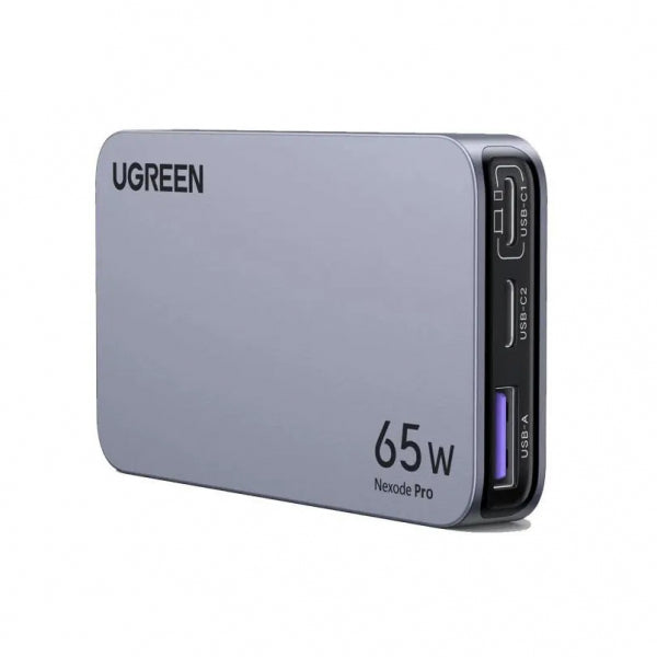 Ugreen Wall Charger X753 Nexode Pro, 65W, 3A, 1 x USB-A - 2 x USB-C, Grey