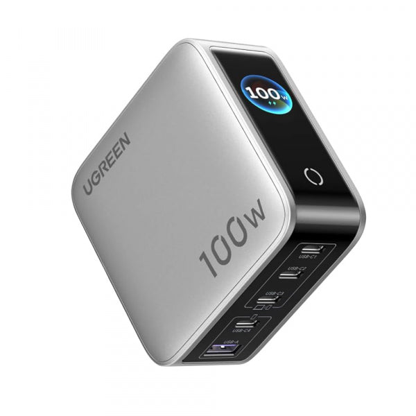Ugreen Wall Charger X773 (65620B), 100W, 1 x USB-A - 4 x USB-C, Grey