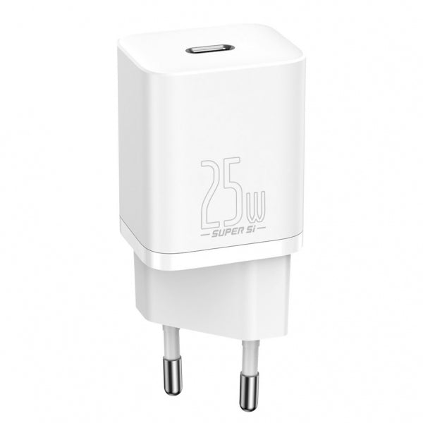 Baseus Wall Charger Super Si, 25W, 3A, 1 x USB-C, White CCSP020102