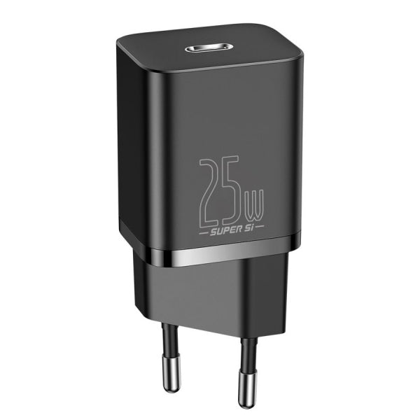 Baseus Wall Charger Super Si, 25W, 3A, 1 x USB-C, Black CCSP020101